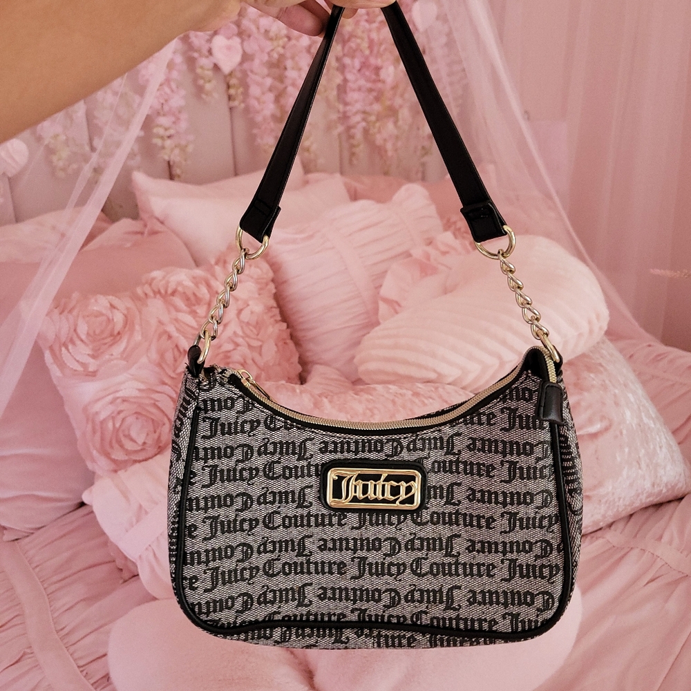 Juicy Couture Black and Gray Women's Bag